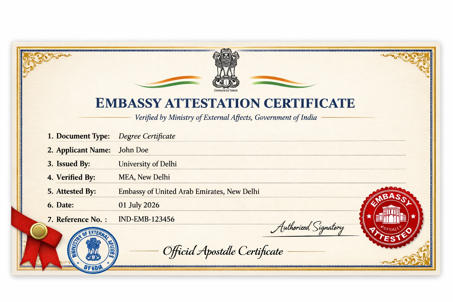 Embassy Attestation